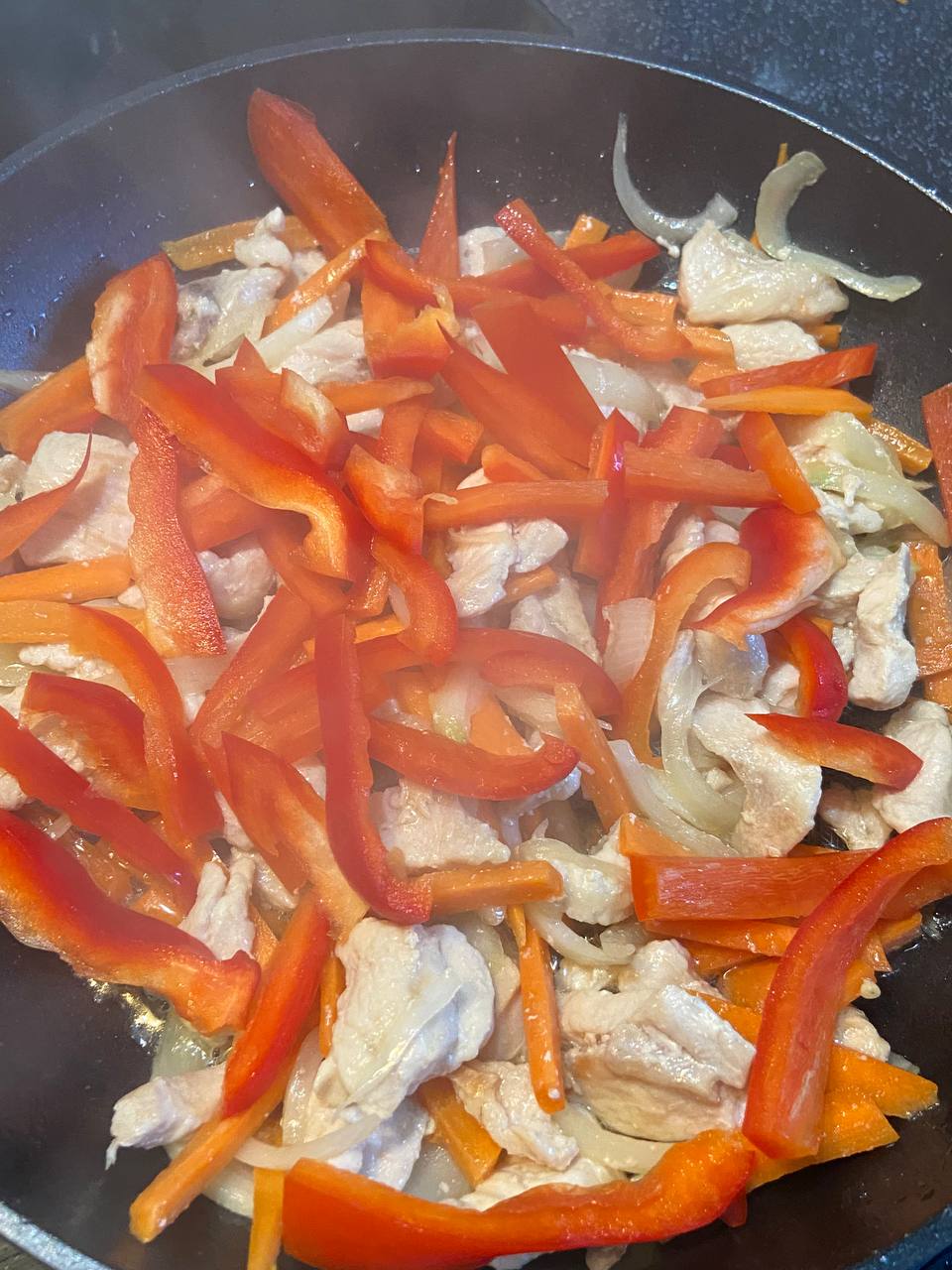 Овочі з куркою