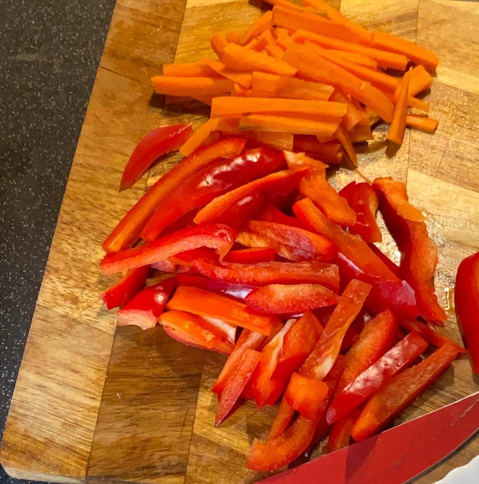 Нарізані овочі