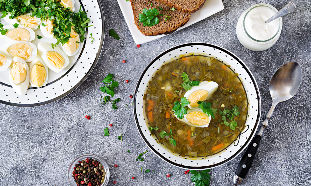 Зеленый борщ