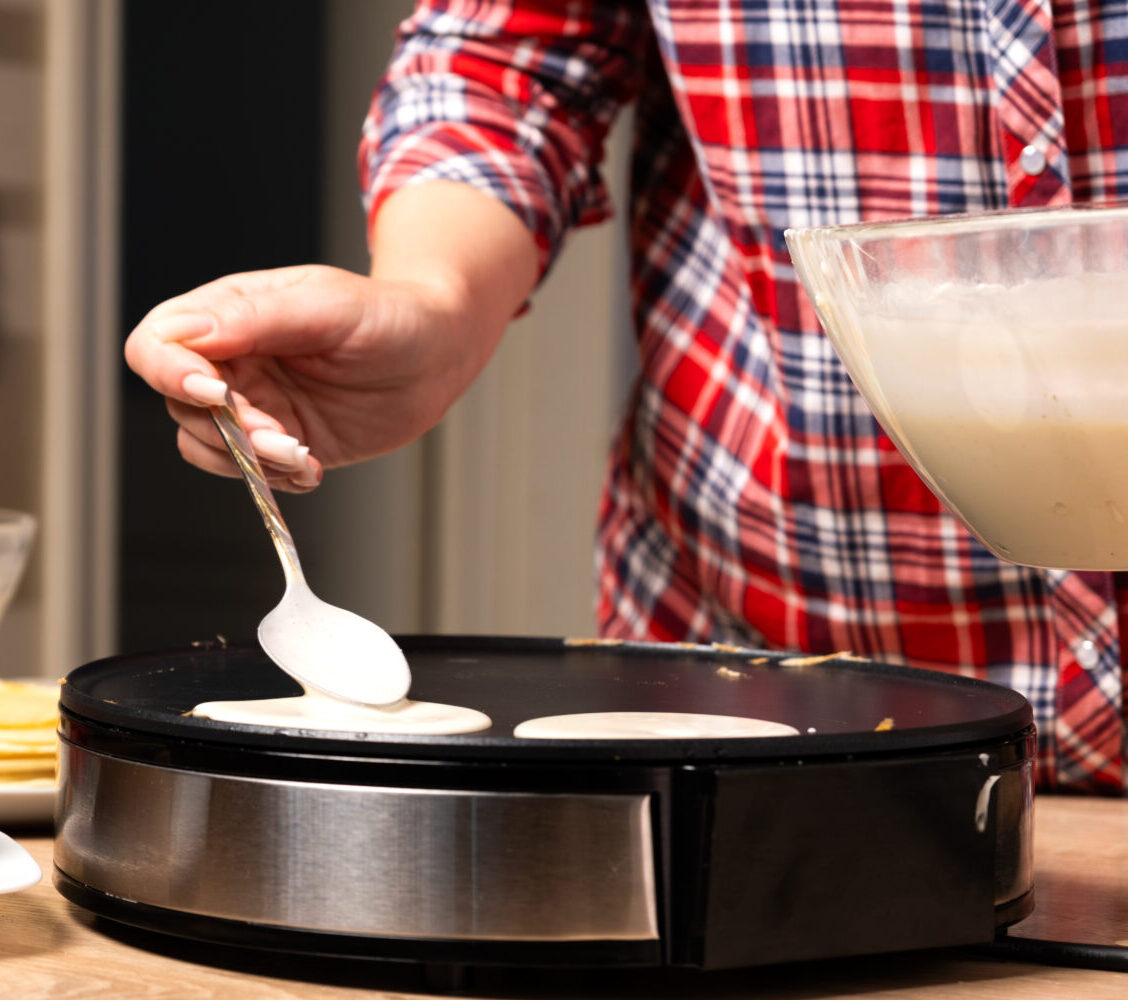 Жарка панкейков