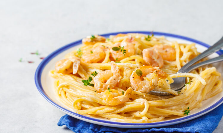 Паста з креветками