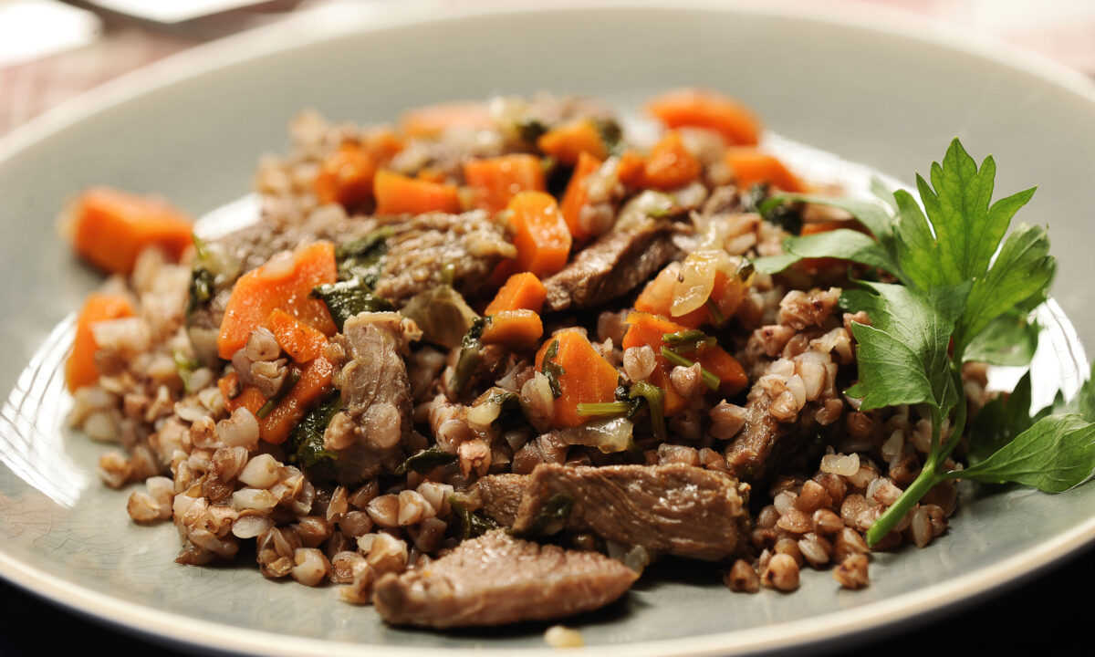 Гречка c мясом