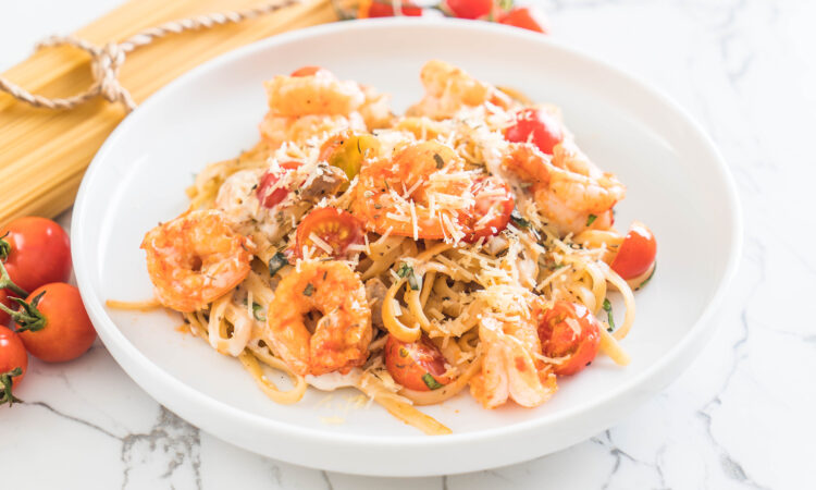 Паста з креветками