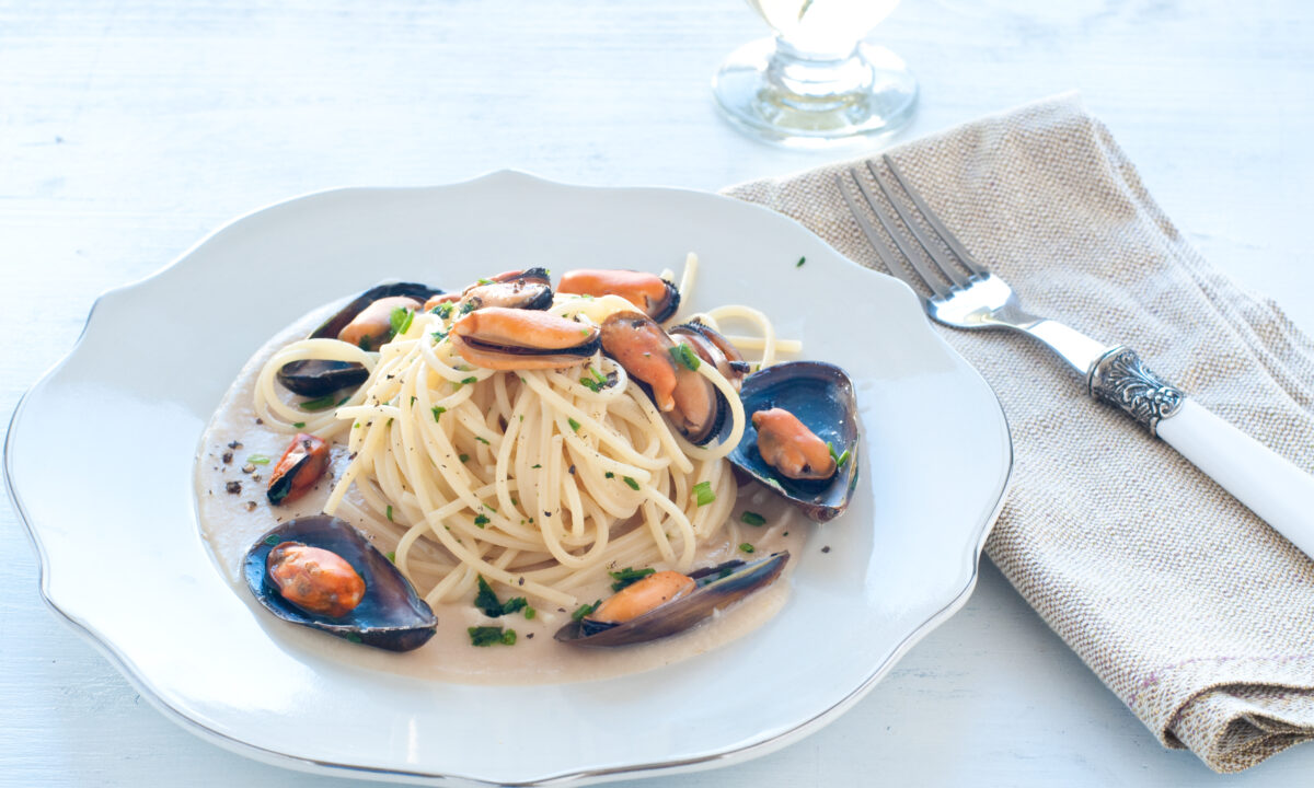 Паста с мидиями