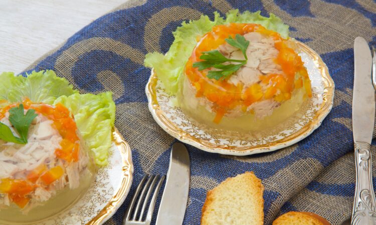 Куряче заливне з овочевою ноткою