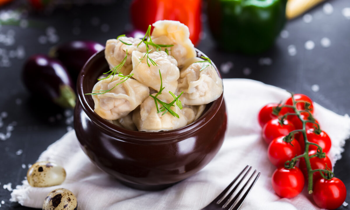 Сочные манты с говядиной и тыквой