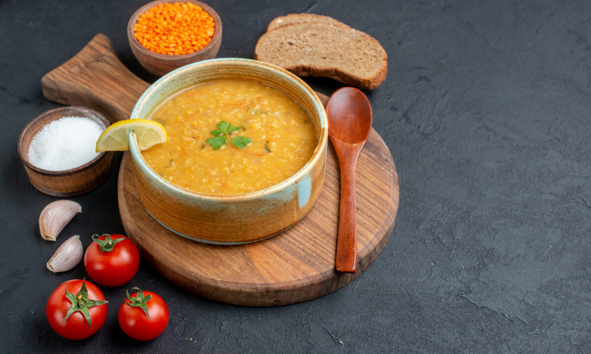 Веганский суп из чечевицы