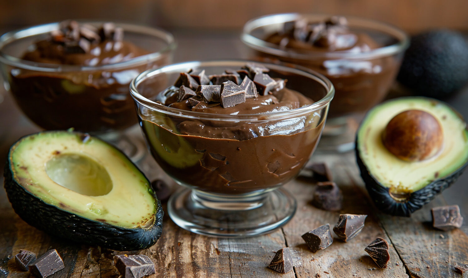 Шоколадний мус із авокадо