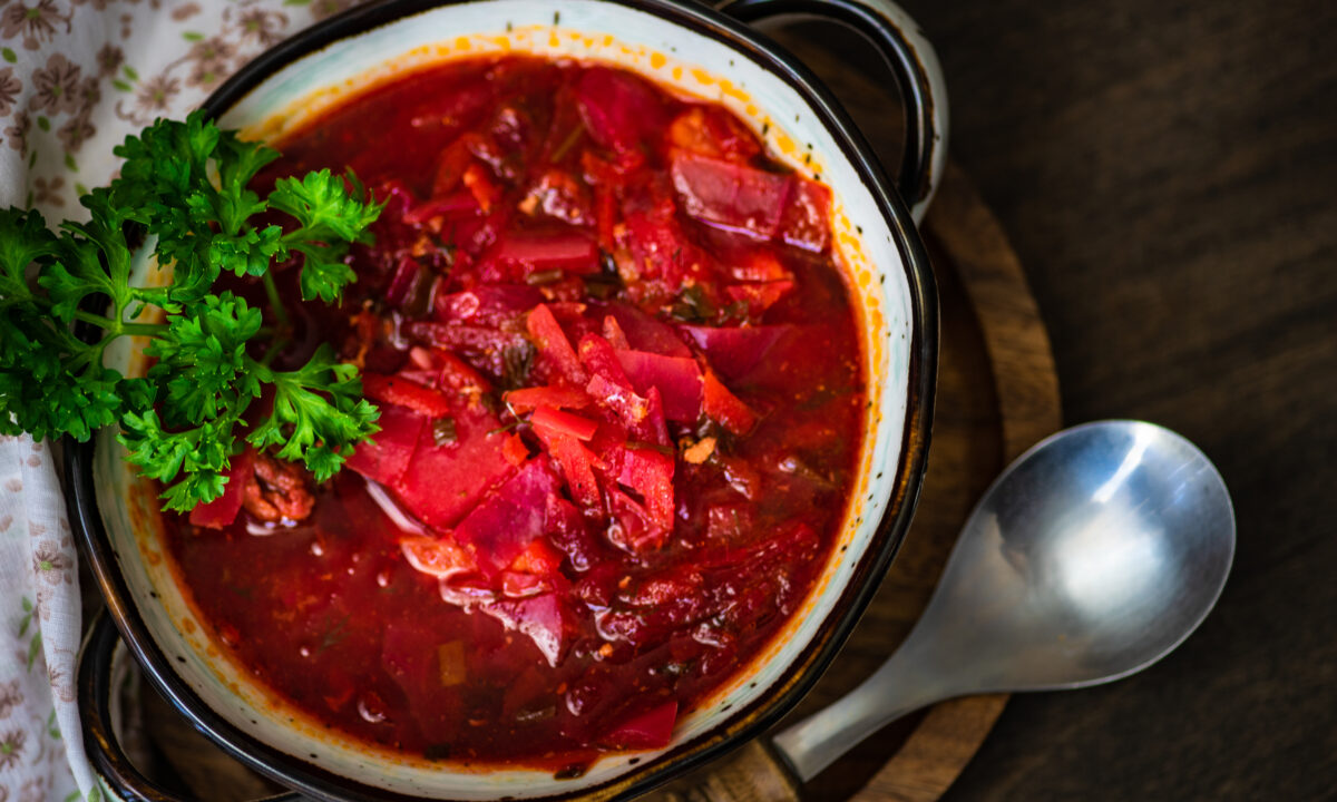 Борщ з куркою