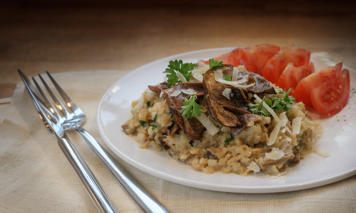 Булгур з грибами