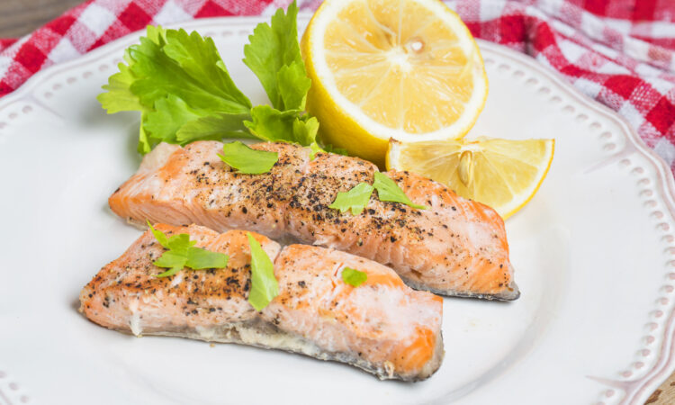 Семга на пару