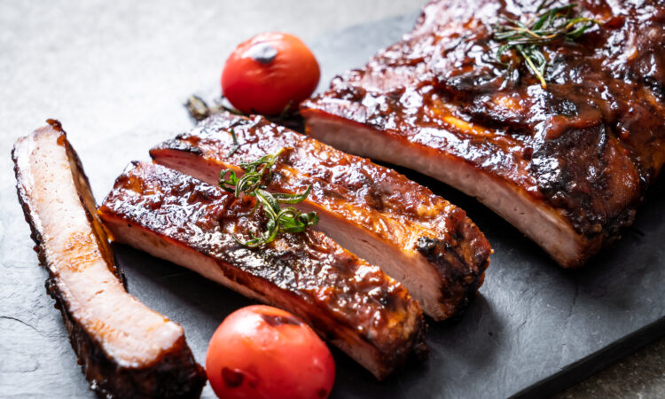 Свинячі ребра в соусі барбекю