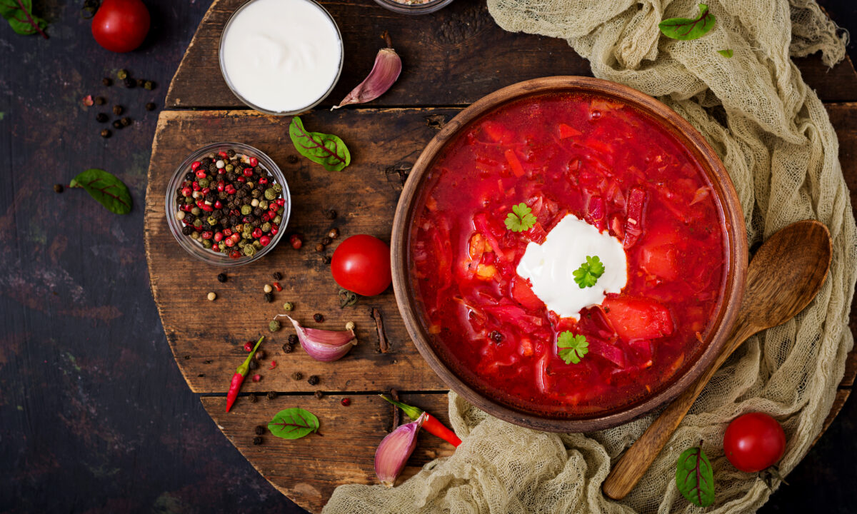 Борщ з грибами