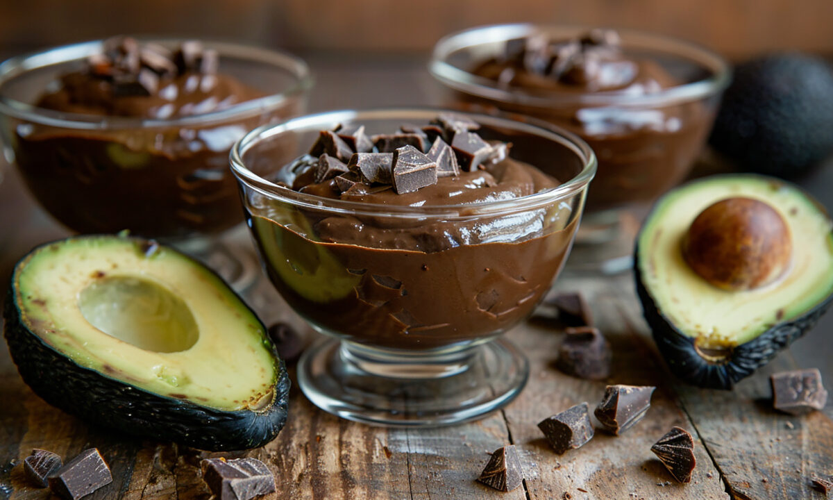 Шоколадный мусс из авокадо
