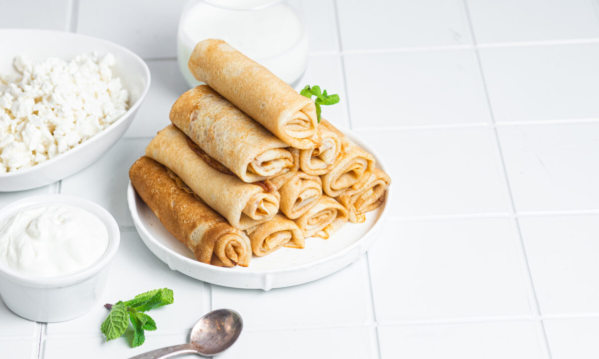 Блинчики с творогом