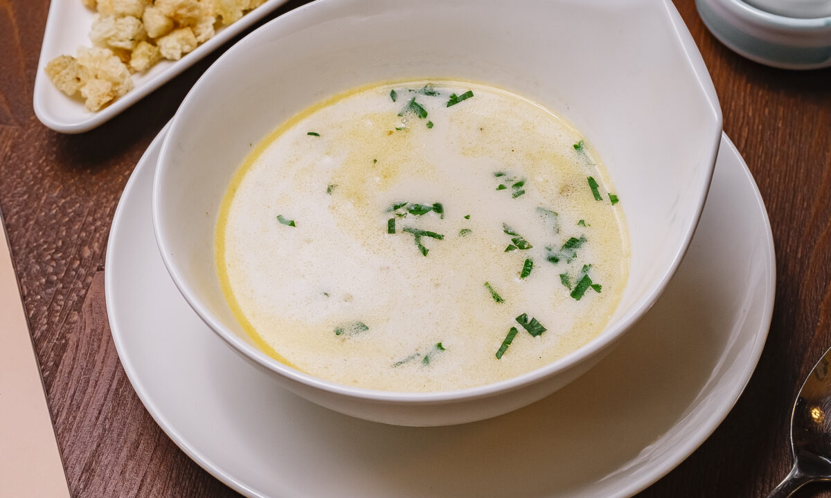 Суп с плавленым сыром