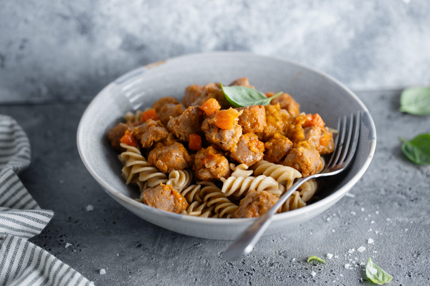 макароны с мясом