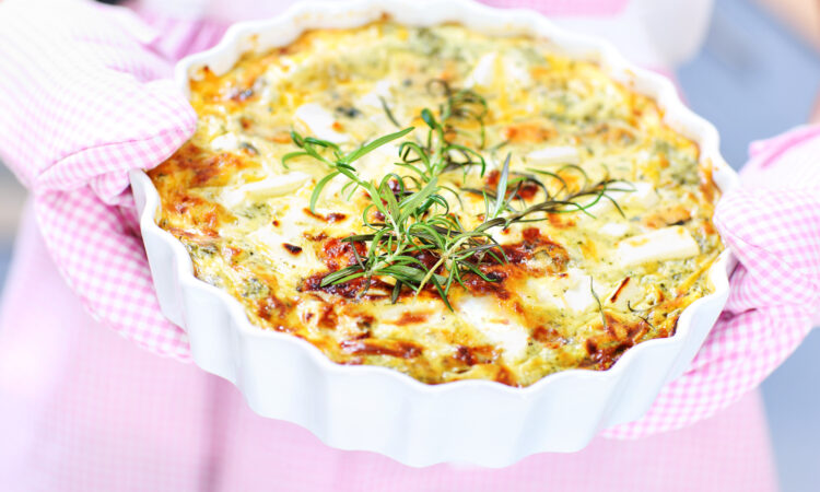 Ароматная рисовая запеканка с мясом, сыром и тыквой