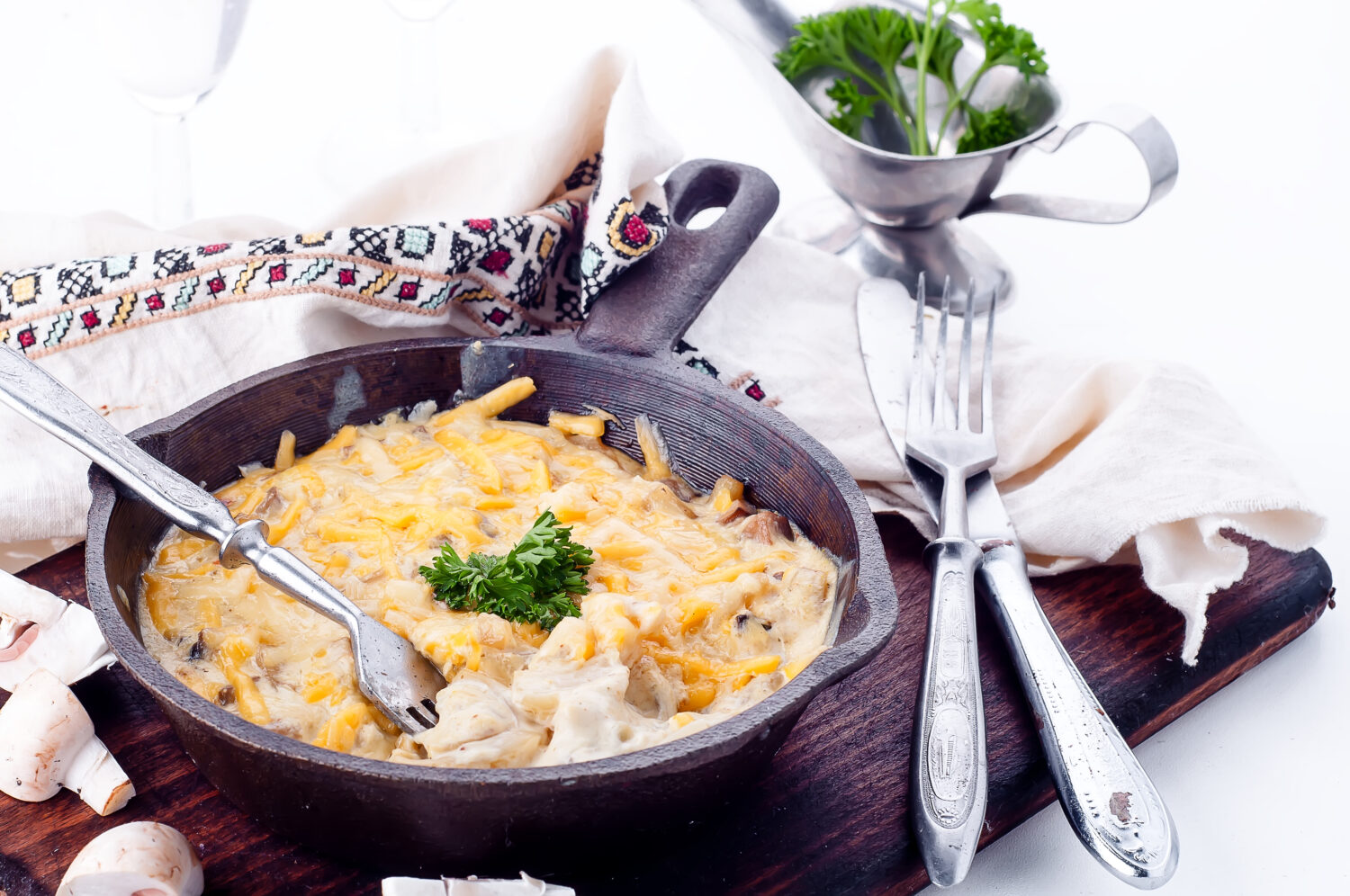 Смачний жульєн на сковороді за простим рецептом