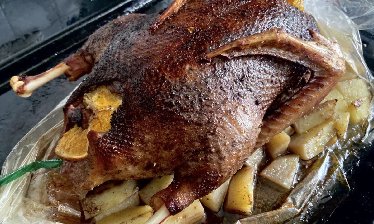 Качка з апельсинами