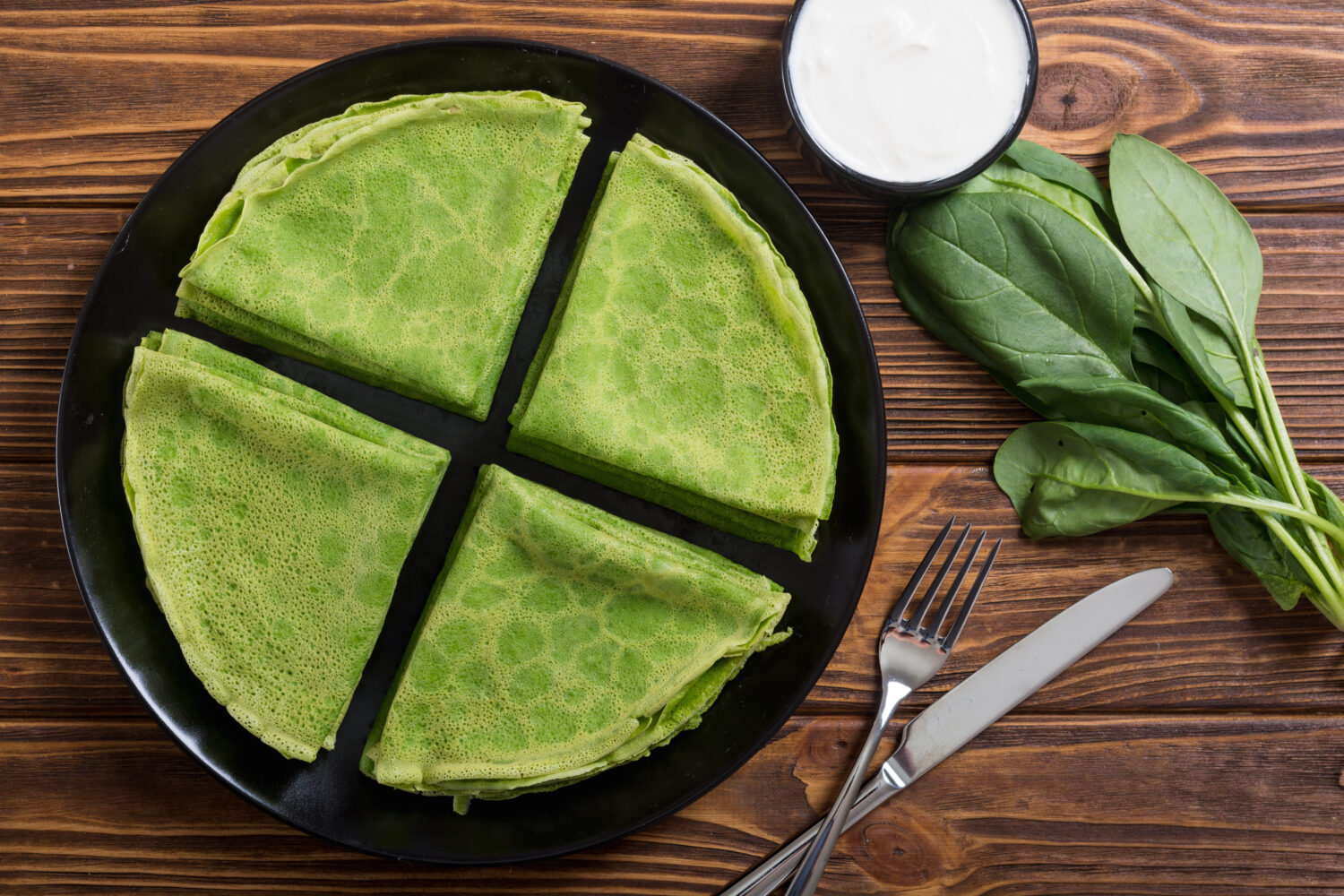 Шпинатні млинці