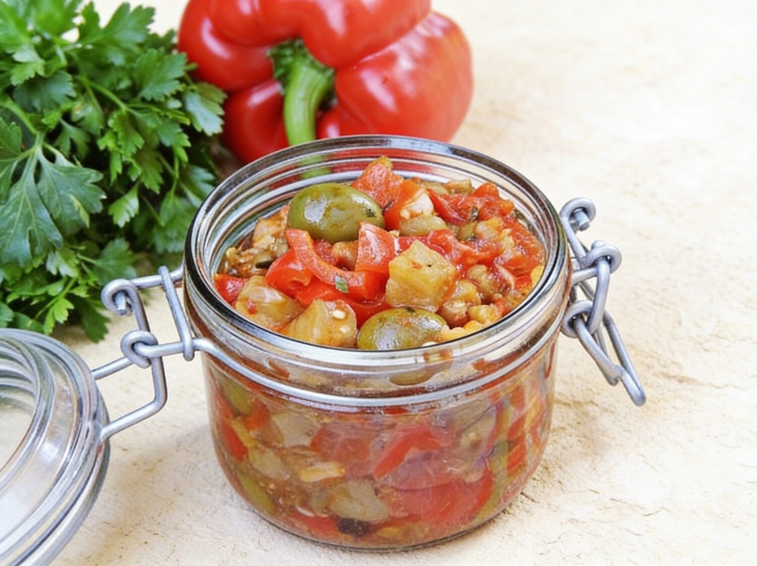 Смачна капоната з літніх овочів