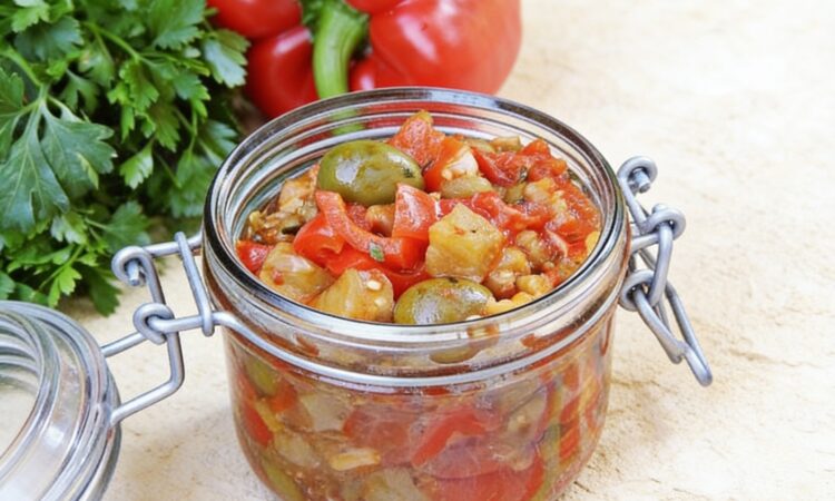 Вкусная капоната из летних овощей