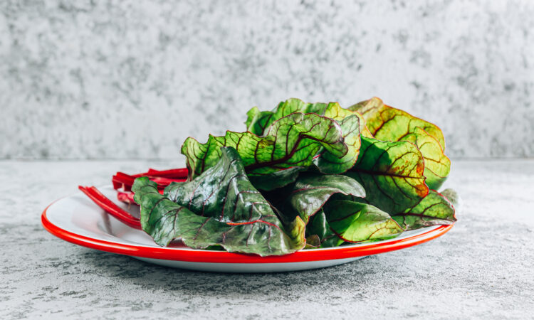 Вкусный и полезный салат из мангольда