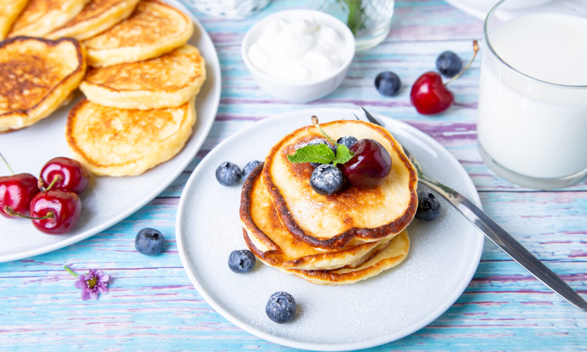 Творожные оладьи