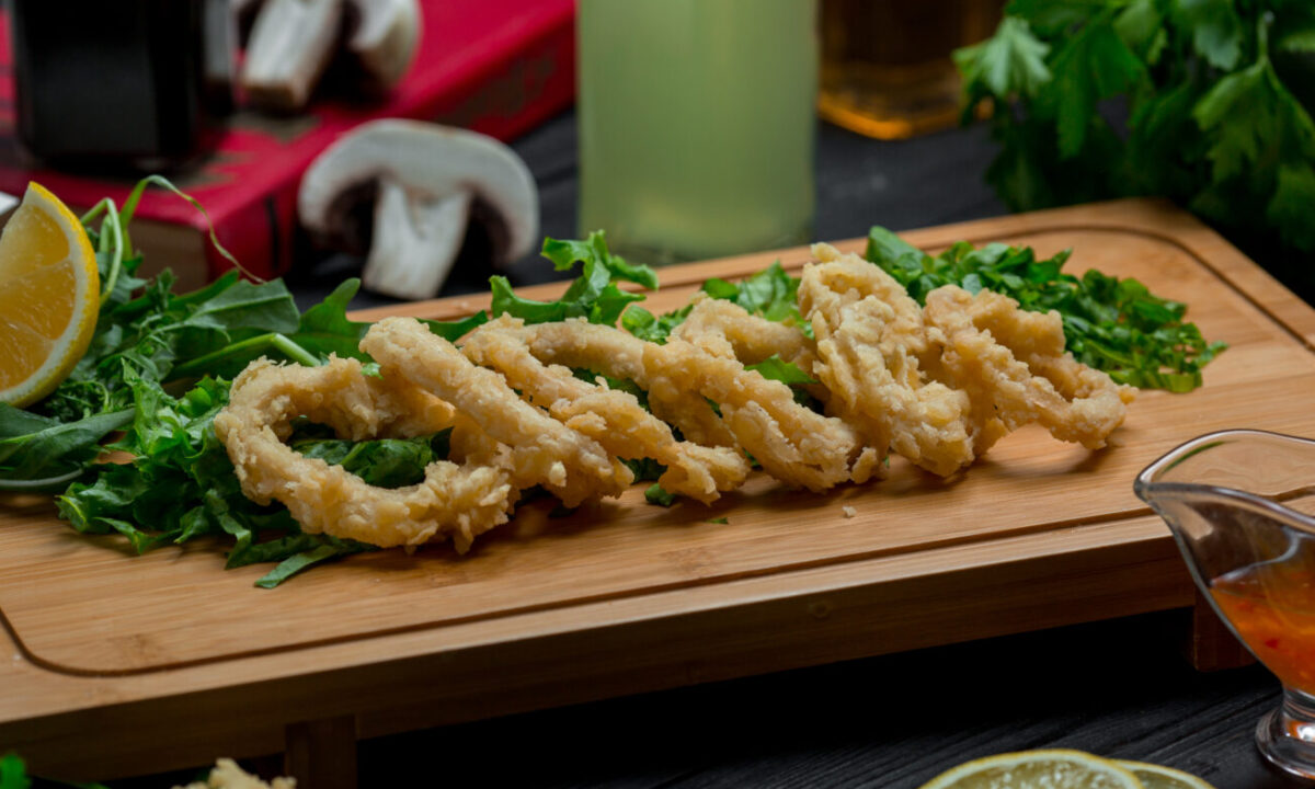 кольца кальмара в панировке