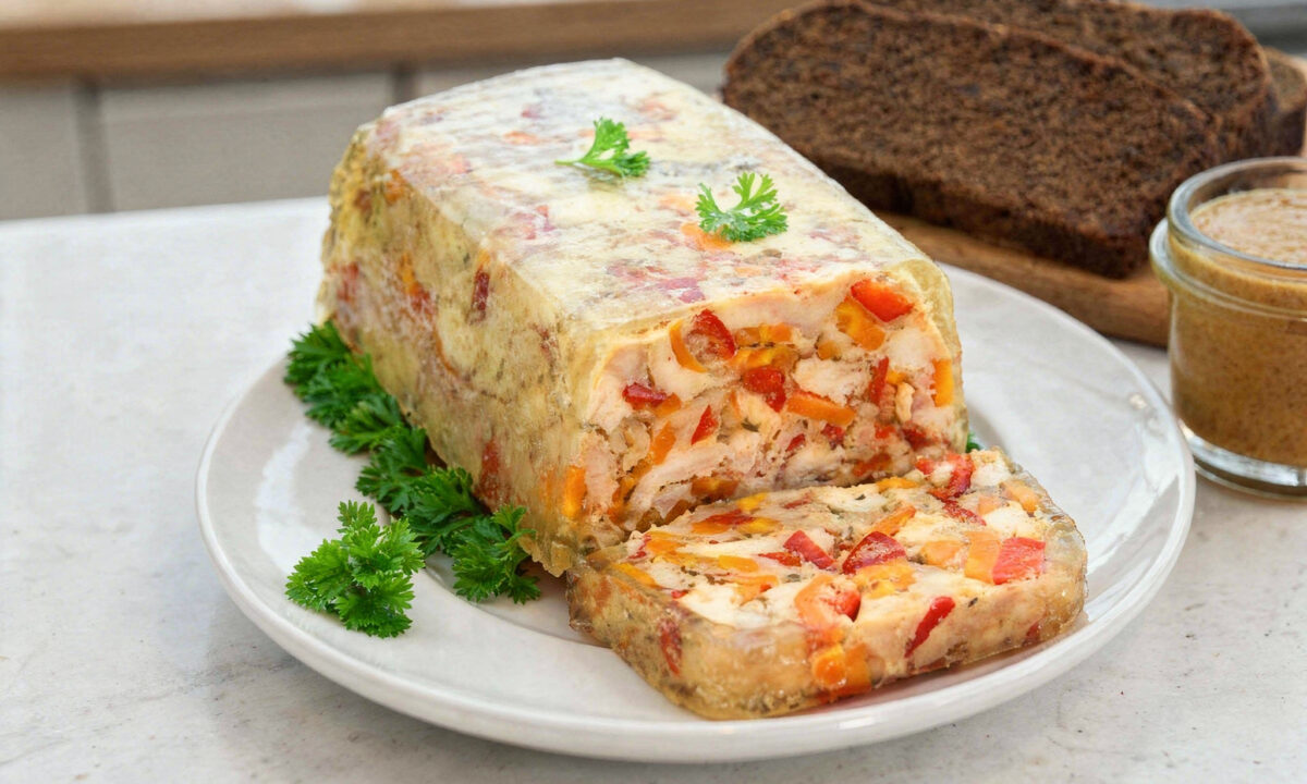 Невероятный куриный террин с овощами