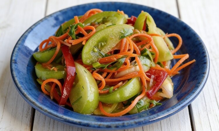 Апетитні зелені помідори по-корейськи: пікантна закуска для гурманів