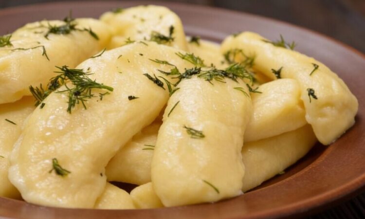 Ленивые вареники с картошкой и укропом